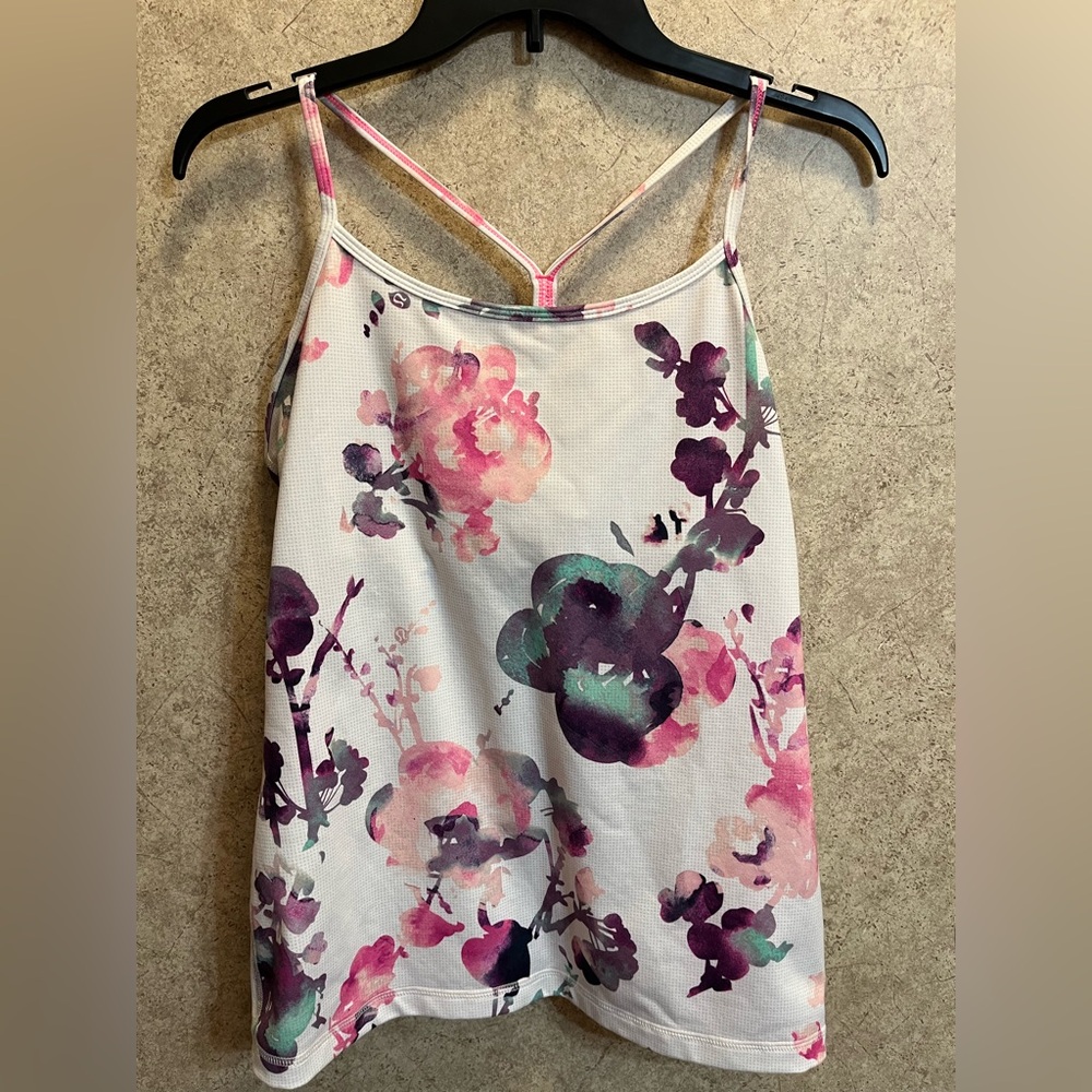 lululemon athletica Floral Tank Top - Pink and Purple